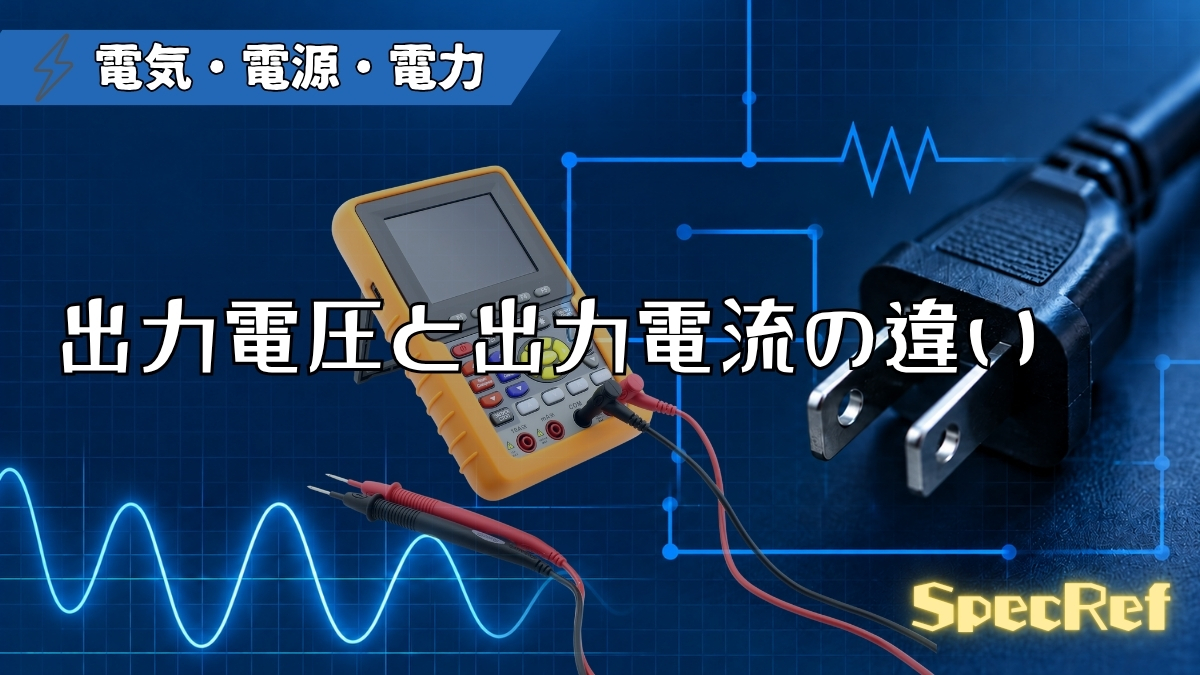 出力電圧と出力電流の違いのアイキャッチ