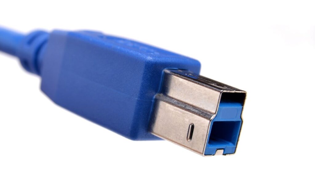 USB-B(USB3.0)端子(SuperSpeed対応の拡張型USB-Bコネクタ)