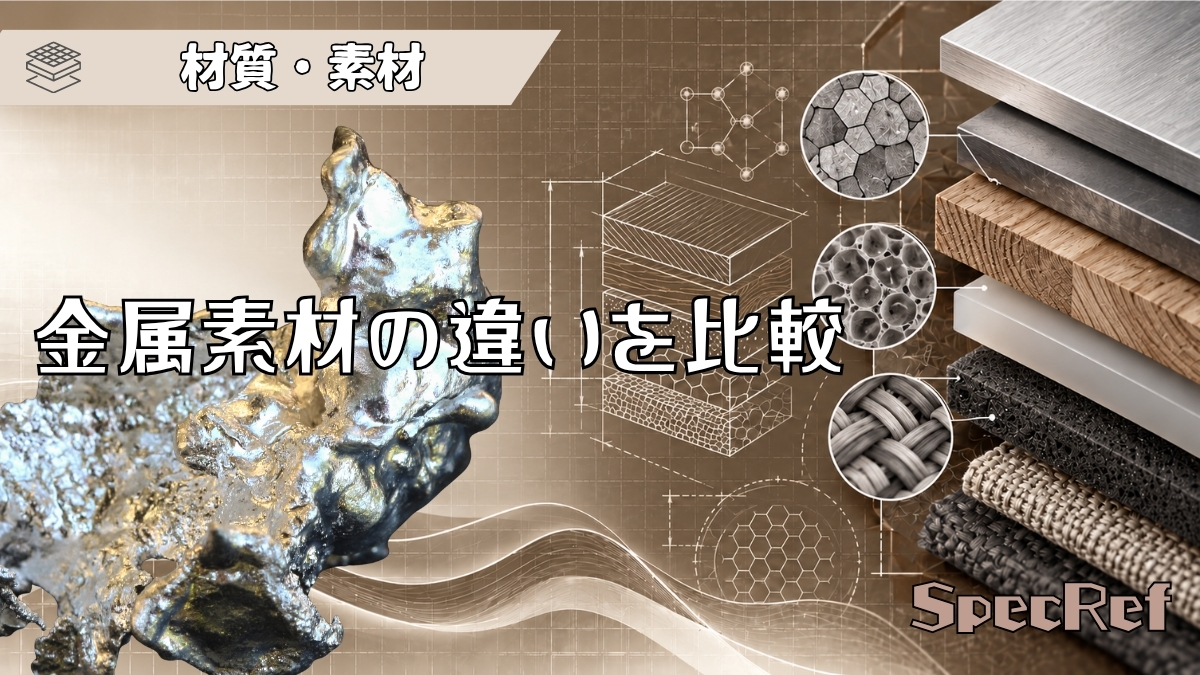 金属素材の違いを比較のアイキャッチ